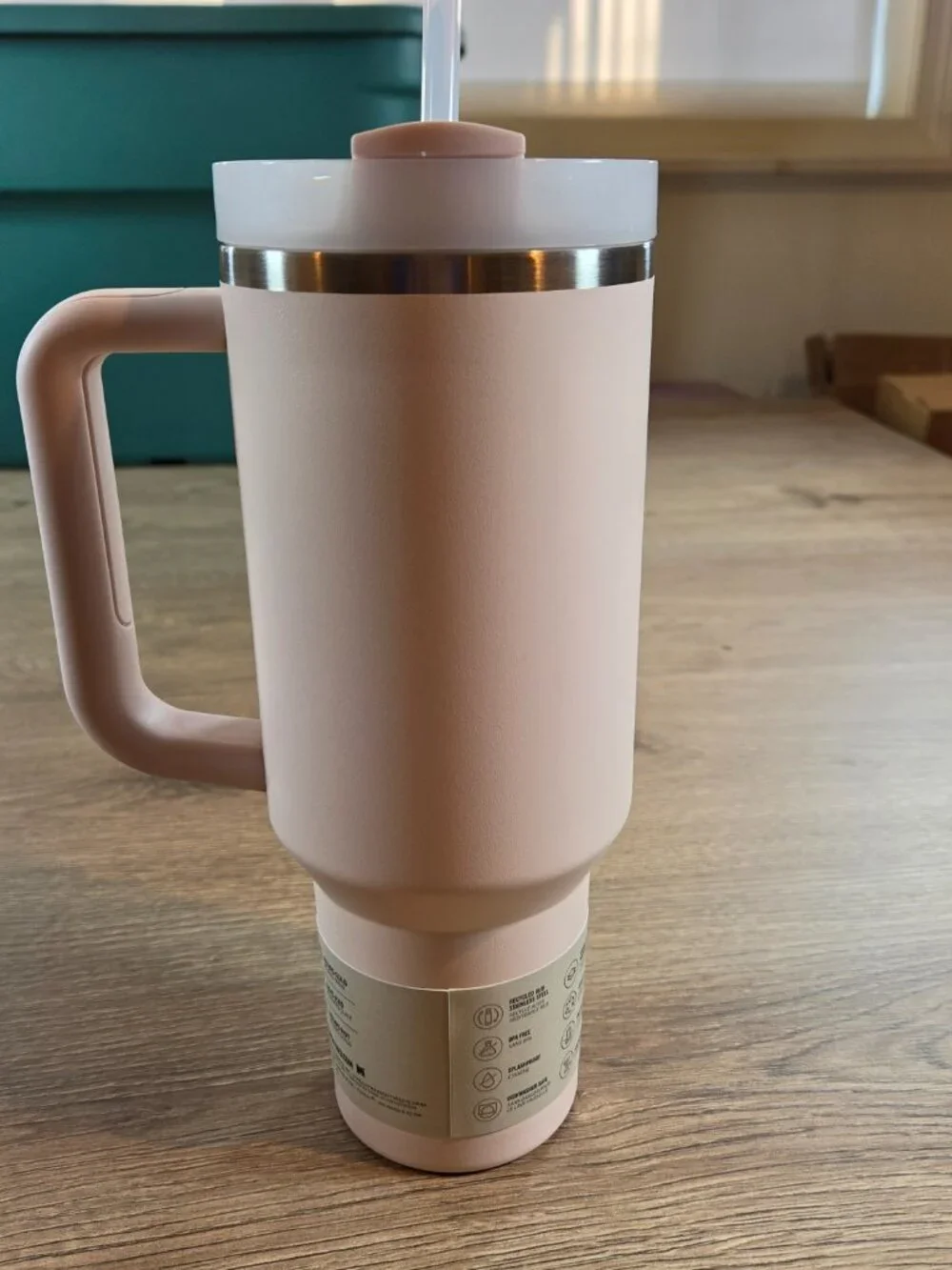 Stanley Quencher H2O FlowState Tumbler 40oz Rose Quartz Pink New - Picture 9 of 9